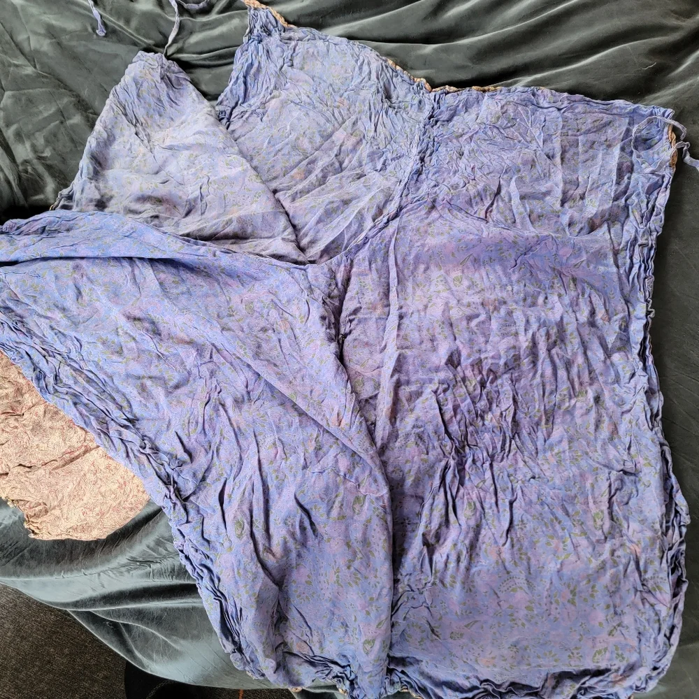 Reversible 100% Silk Wrap Around Pants - Picture 5 of 6